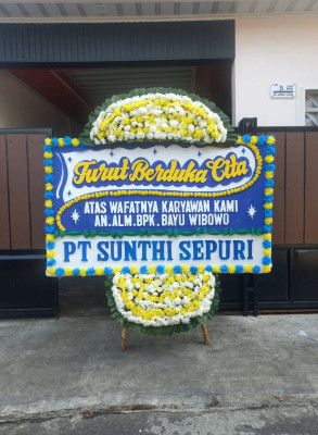 Papan Bunga Duka di Labuhanbatu Utara